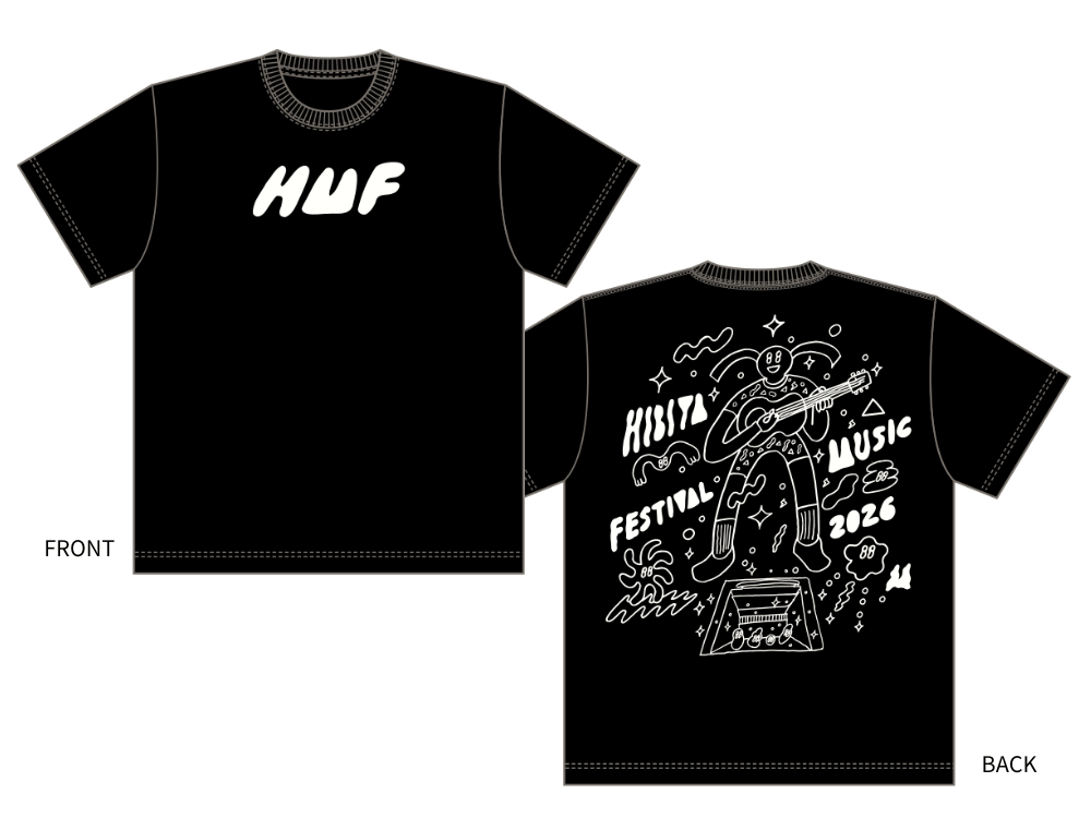 クリエイターコラボTシャツ/nuttsponchon<br>（ブラック系）