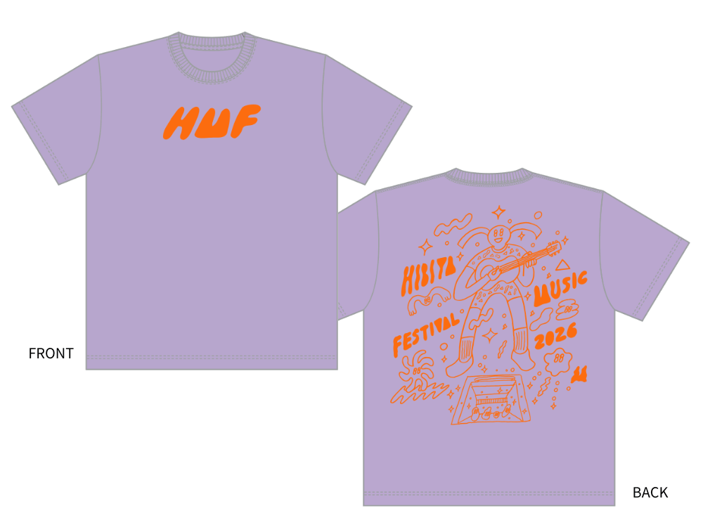 クリエイターコラボTシャツ/nuttsponchon<br>（パープル系）